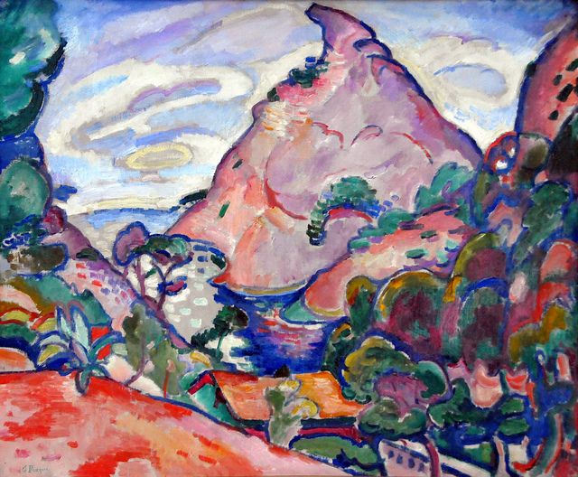 Georges Braque| La Calanque - Temps gris (Bucht bei La Ciotat) | 1907 | © Pinakothek der Moderne München